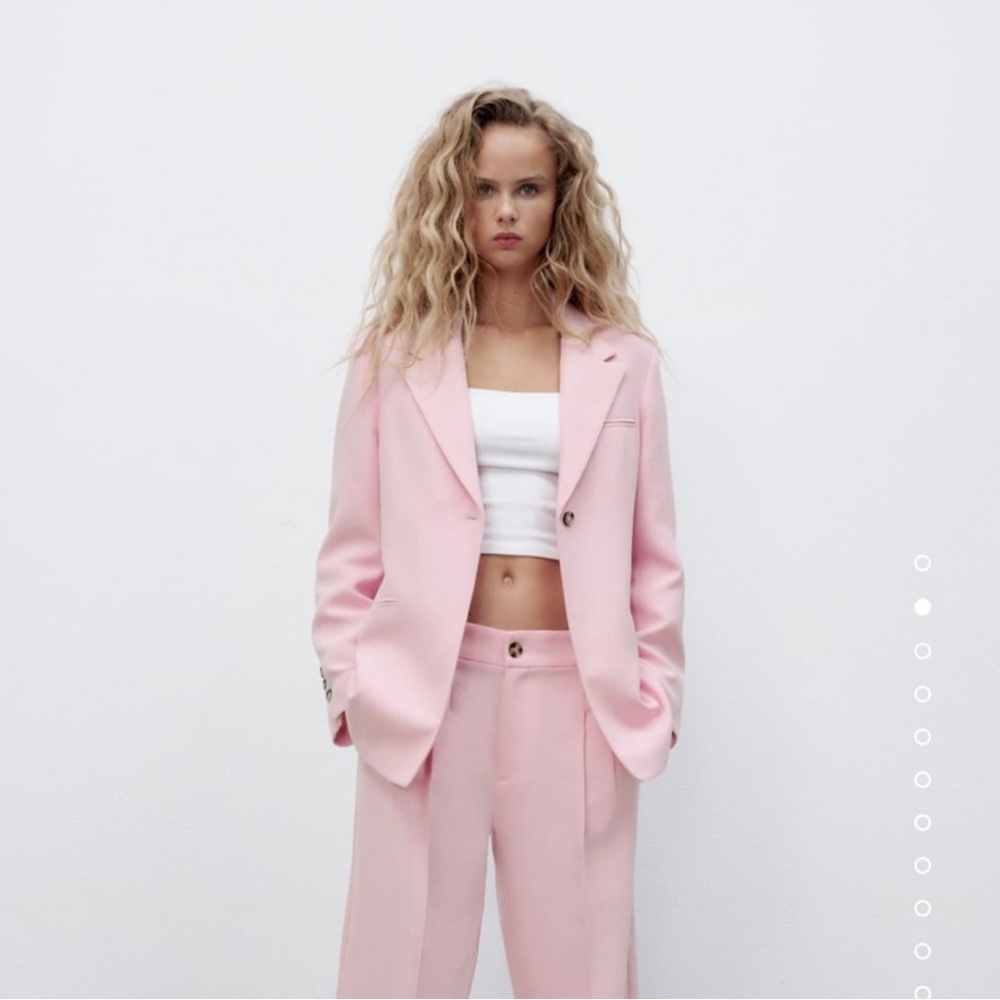 Zara Pink Oversized Blazer